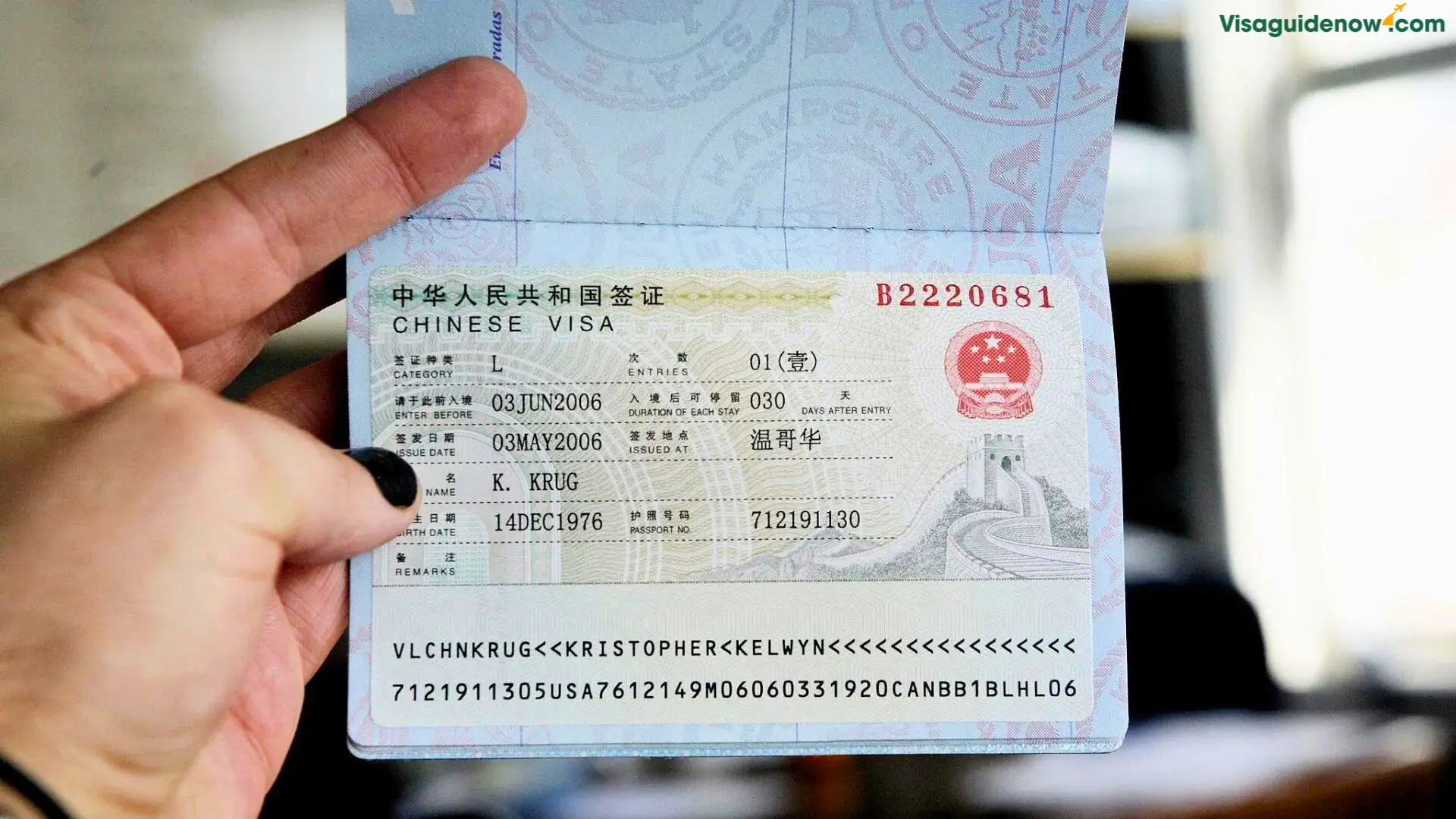 China tourist visa